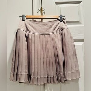 Elsey champagne color pleated skirt